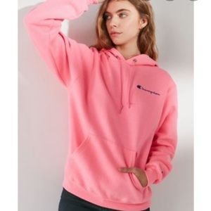 BRIGHT PINK CHAMPION HOODIE